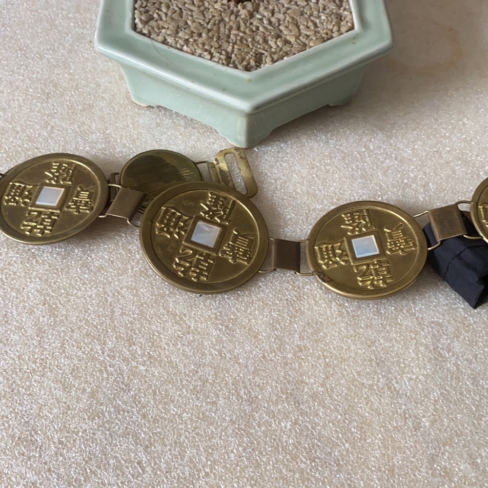 Vintage Asian mop brass belt - Picture 7 of 8